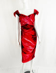 Moschino Couture Velvet Dress Size 6