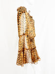 NEW Misa Animal Print Tiered dress Size L