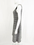 St. John Couture Hand Beaded Dress and Jacket Set Size S