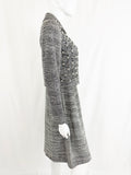 St. John Couture Hand Beaded Dress and Jacket Set Size S