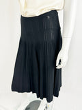 Chanel Knit Pleated Skirt Size M