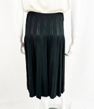 Chanel Knit Pleated Skirt Size M