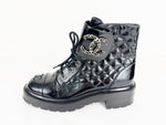 Chanel Quilted Ankle Boots Size 8