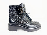 Chanel Quilted Ankle Boots Size 8