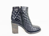 Chanel Quilted Ankle Boots Size 8