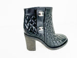 Chanel Quilted Ankle Boots Size 8