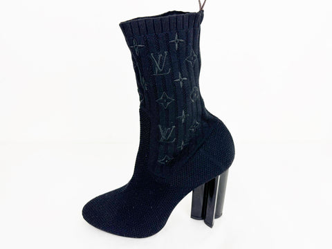 Louis Vuitton Monogram Sock Boots Size 8.5