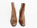 Saint Laurent Brown Leather Bootie Size 10.5