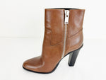 Saint Laurent Brown Leather Bootie Size 10.5