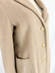 Jil Sander Herringbone Angora Coat Size S