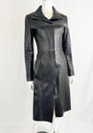 Gucci Long Leather Coat Size S