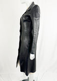 Gucci Long Leather Coat Size S