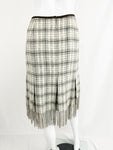 NEW Hermes Cashmere Fringe Skirt Size M