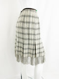 NEW Hermes Cashmere Fringe Skirt Size M