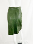 Vintage Hermes Leather Skirt Size M