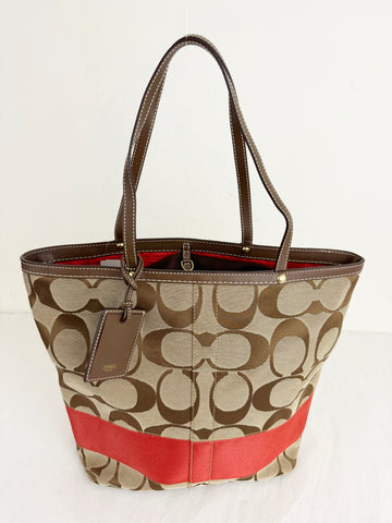 NEW Coach Canvas Tote