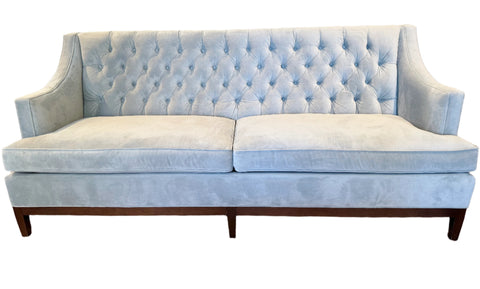 Duralee Velvet Tufted Sofa