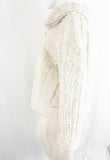 Elisa Calavetti Faux Fur Jacket Size Small