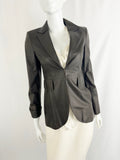 Akris Leather Perforated Jacket Size 4