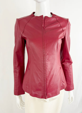 Lafayette 148 Leather Jacket Size 2