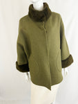 Algo Alpaca with Fur Trim Jacket Size XXS-XS