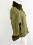 Algo Alpaca with Fur Trim Jacket Size XXS-XS