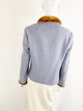 Guy Rover Wool Jacket w/Fur Collar Size M