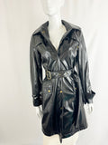 Burberry London Backworth Shiny Trench Coat Size 4