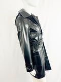 Burberry London Backworth Shiny Trench Coat Size 4