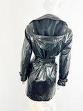 Burberry London Backworth Shiny Trench Coat Size 4