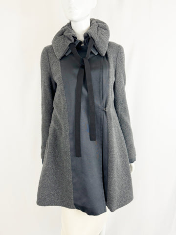 Giorgio Armani Wool Coat W/Down Liner Size 4/Small