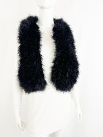 Haute Hippie Marabou Vest Size XS/S