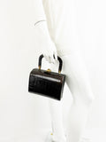 Vintage Kelly Sterling Alligator Handle Bag