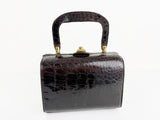 Vintage Kelly Sterling Alligator Handle Bag