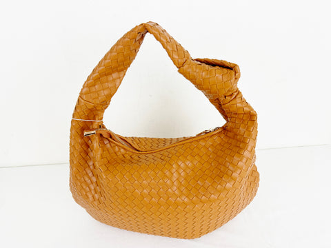 NEW Melie Bianco Woven Shoulder Bag