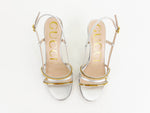 NEW Gucci Silver & Gold Sandal Size 4