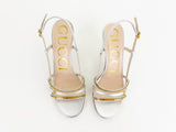 NEW Gucci Silver & Gold Sandal Size 4