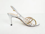 NEW Gucci Silver & Gold Sandal Size 4