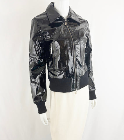 NEW Tory Burch Patent Leather Jacket Size 8