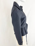 Burberry London Quilted Belted Jacket Size 8