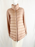 Moncler Puffer Coat with Knit Sleeves Size L