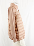 Moncler Puffer Coat with Knit Sleeves Size L