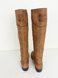 Chanel Nubuck Knee Boots Size 8