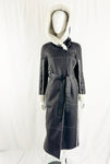 Black Shearling W/Belt Size S