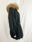 Burberry Parka with Fur Trim w/Belt Size 8