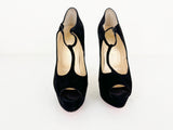 Christian Louboutin T-Strap Platform Pumps Size 7.5