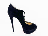 Christian Louboutin T-Strap Platform Pumps Size 7.5