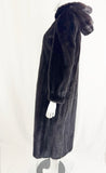 Mink Coat with Removable Hood Size S