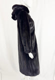 Mink Coat with Removable Hood Size S