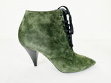 Saint Laurent Suede Lace-Up Bootie Size 8